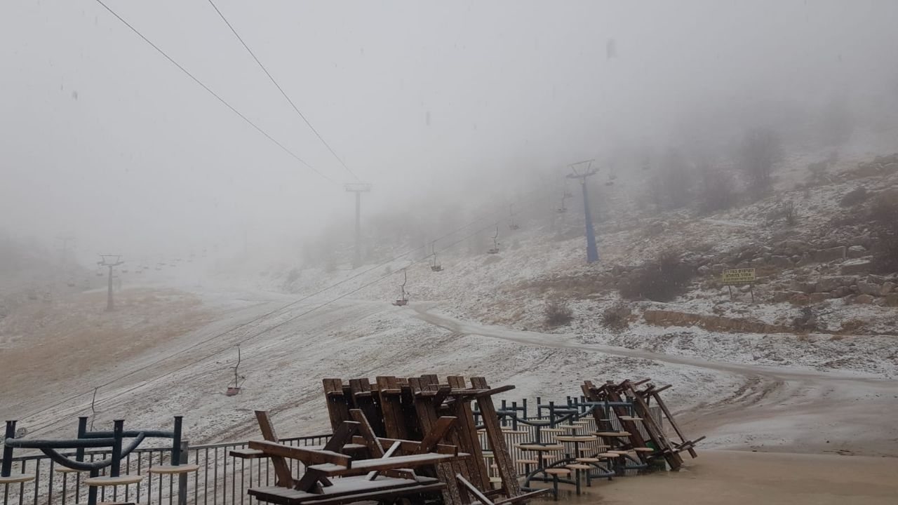 שלג באתר החרמון. צילום: אתר החרמון