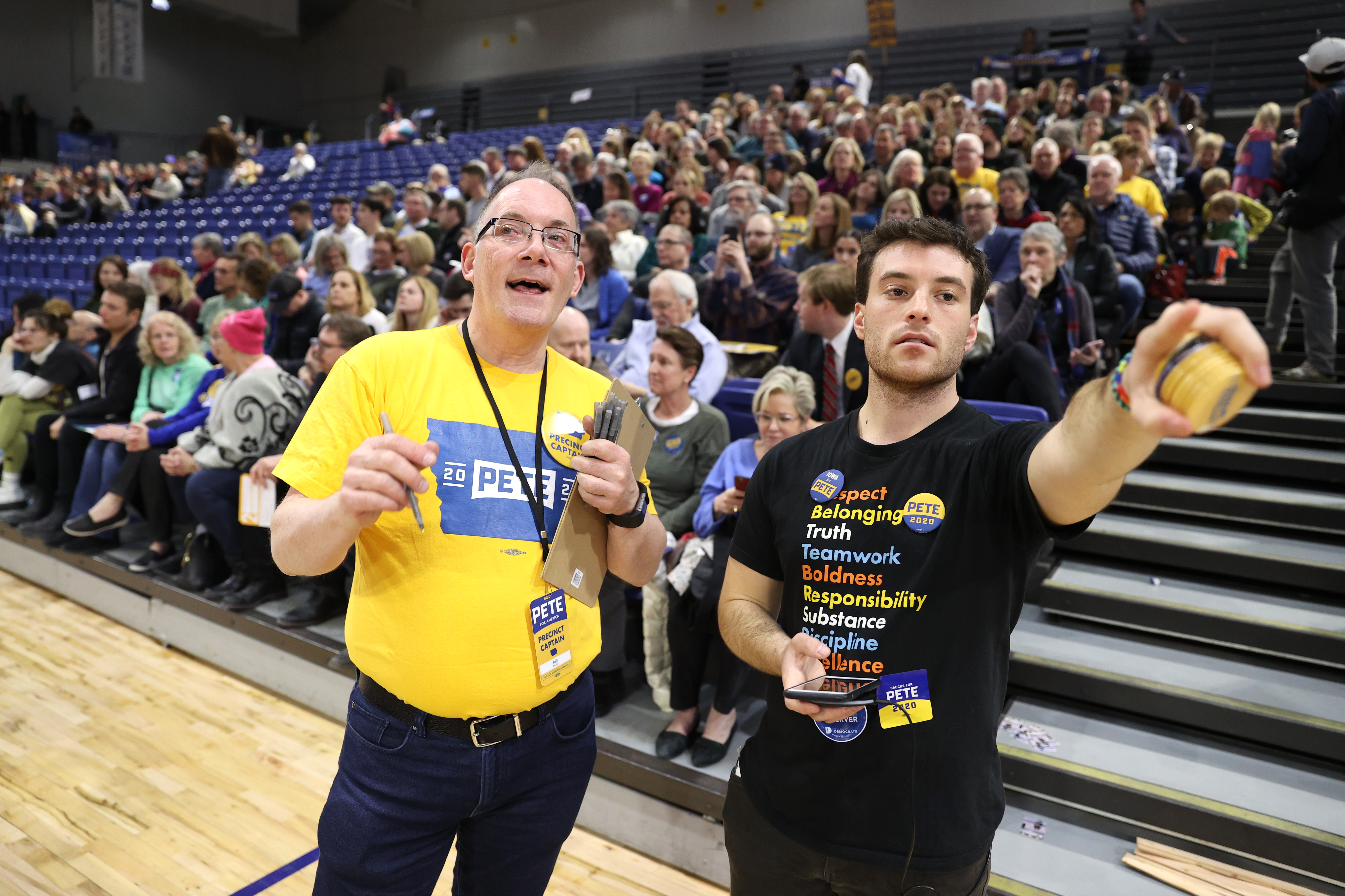 תומכי בוטיג'ג' באיווה. צילום: רויטרס