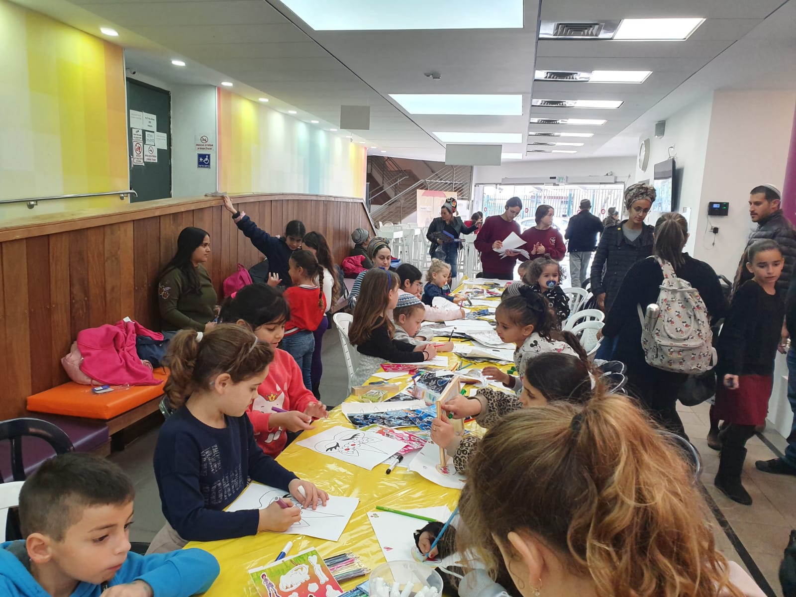 ילדי הדרום במתנ&quot;ס, אתמול. &quot;הפך לריטואל קבוע&quot; &nbsp;צילום: מתנ&quot;ס שדרות