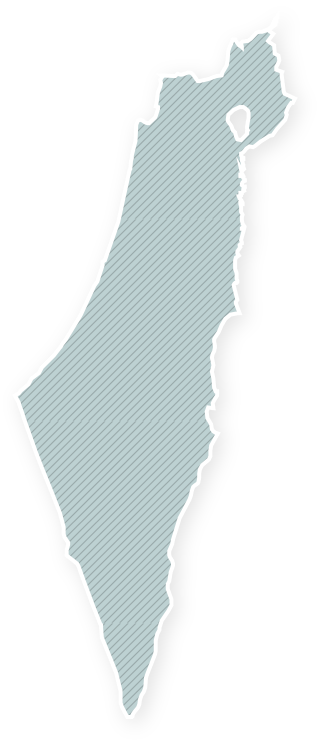 Weather map of Israel
