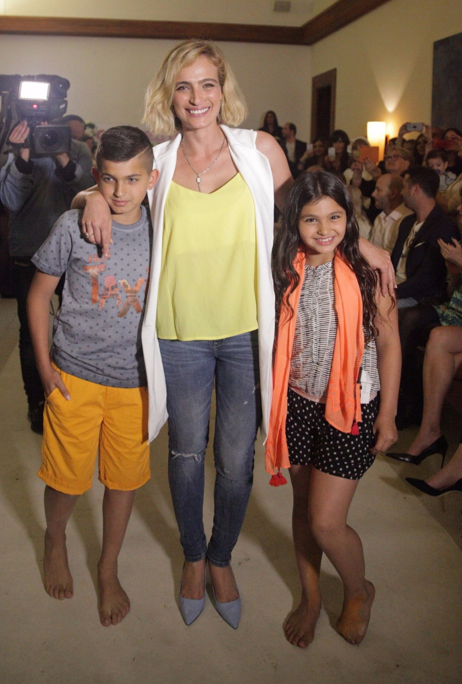 פאשן, בייבי. אילנית לוי עם אלין וליאם גולן (צילום: שוקה כהן)