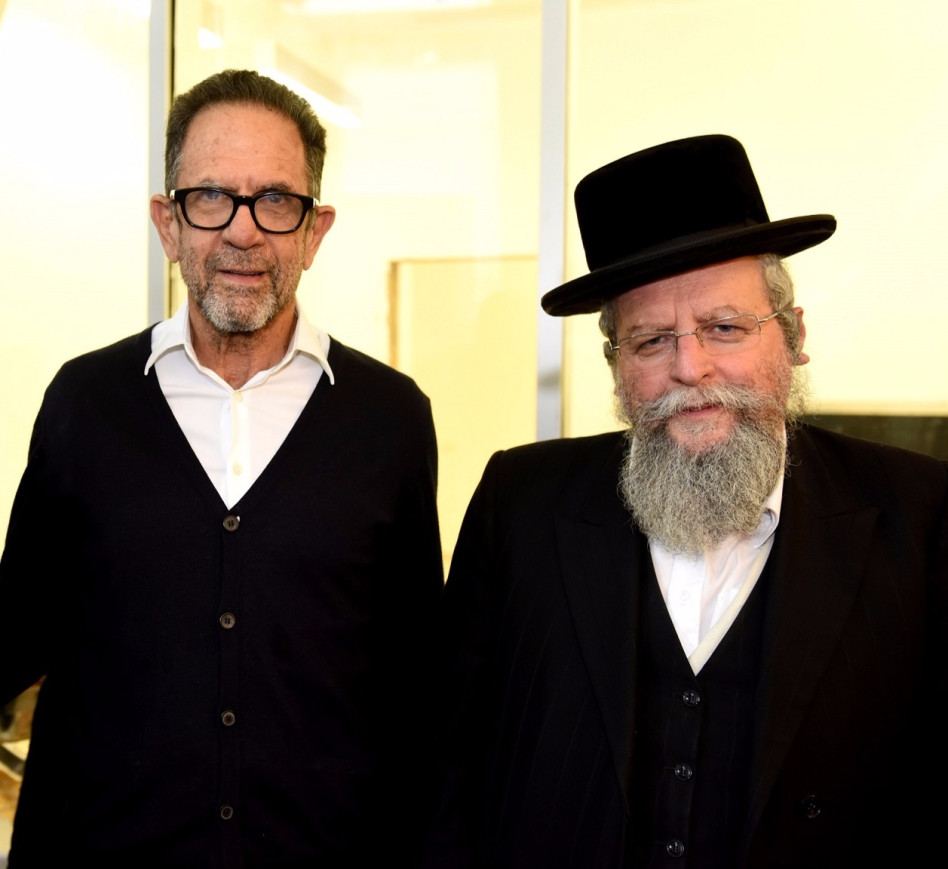 הרב פירר ויגאל אהובי (צילום: מורג ביטן)