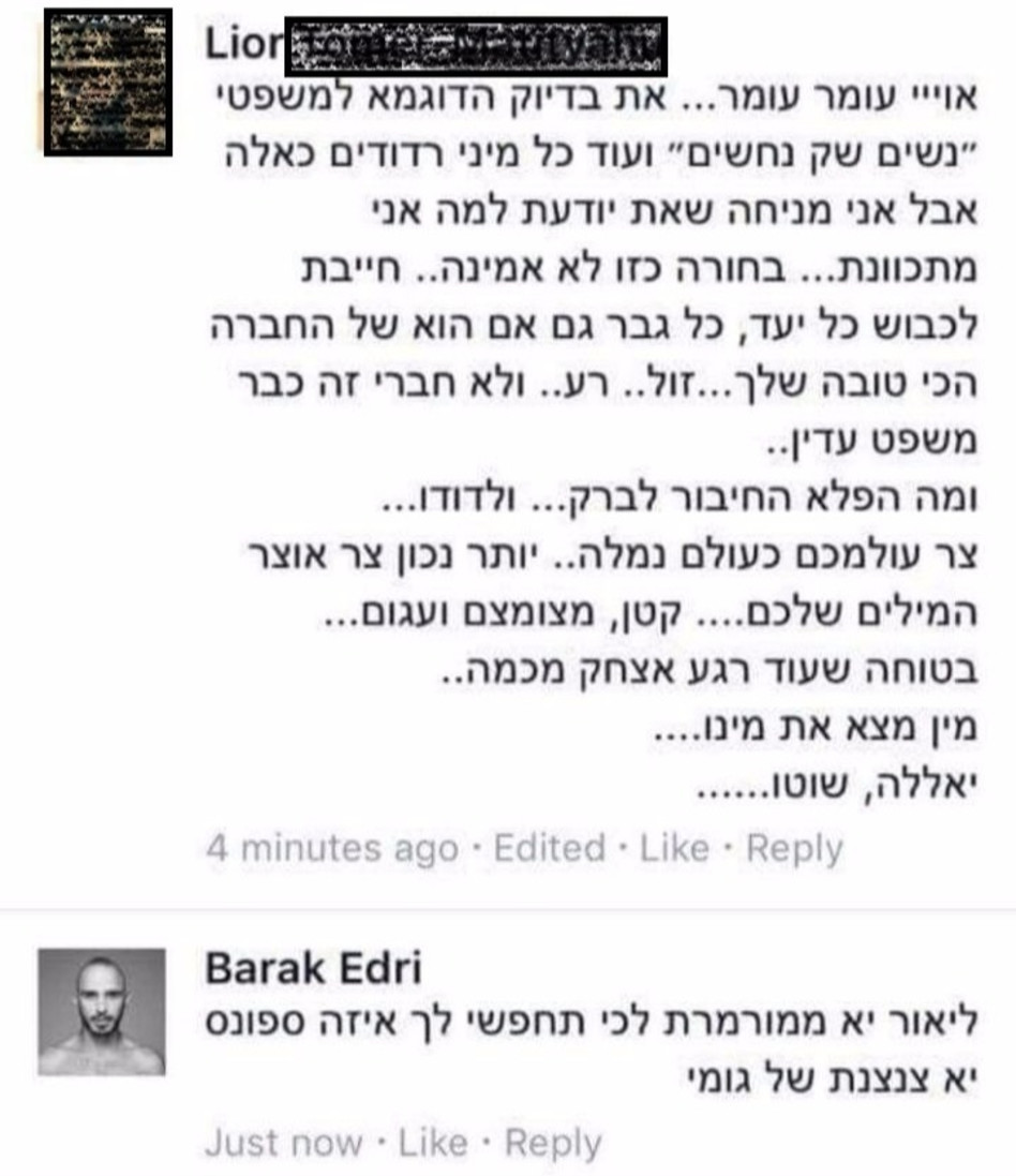 מגיב מצטיין! אדרי עונה לביקורת (פייסבוק