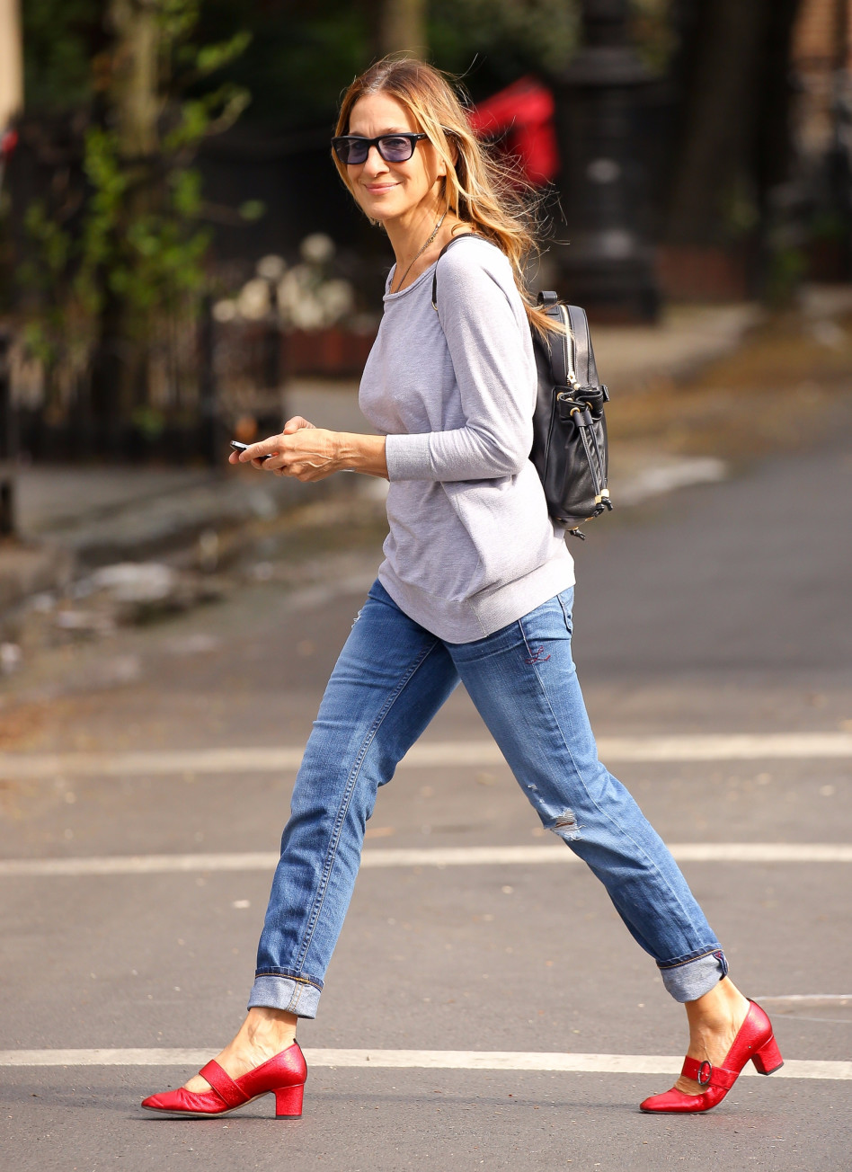 לפחות הנעליים מעניקות טוויסט לצעידה השבוע. שרה ג'סיקה פרקר