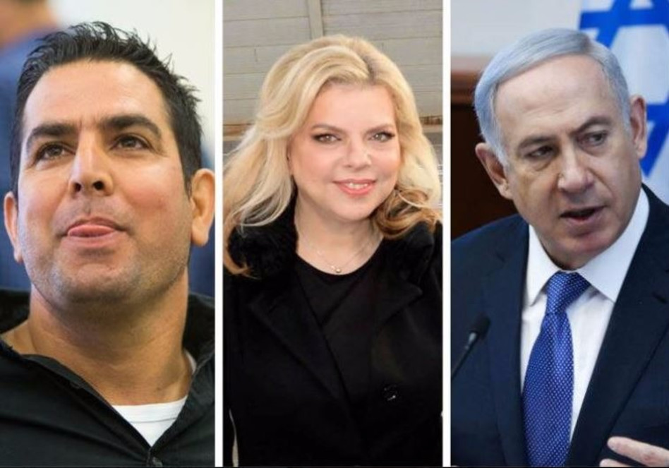 השלישייה. ביבי ושרה נתניהו ומני נפתלי (צילום: פלאש 90)