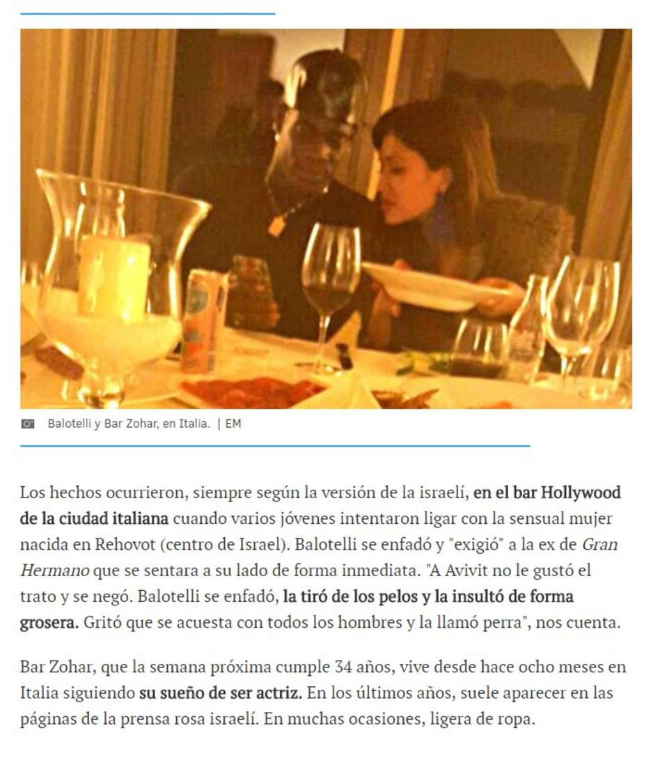 בר זוהר ובאלוטלי, בזמנים טובים יותר (צילום מסך, elmundo.es)