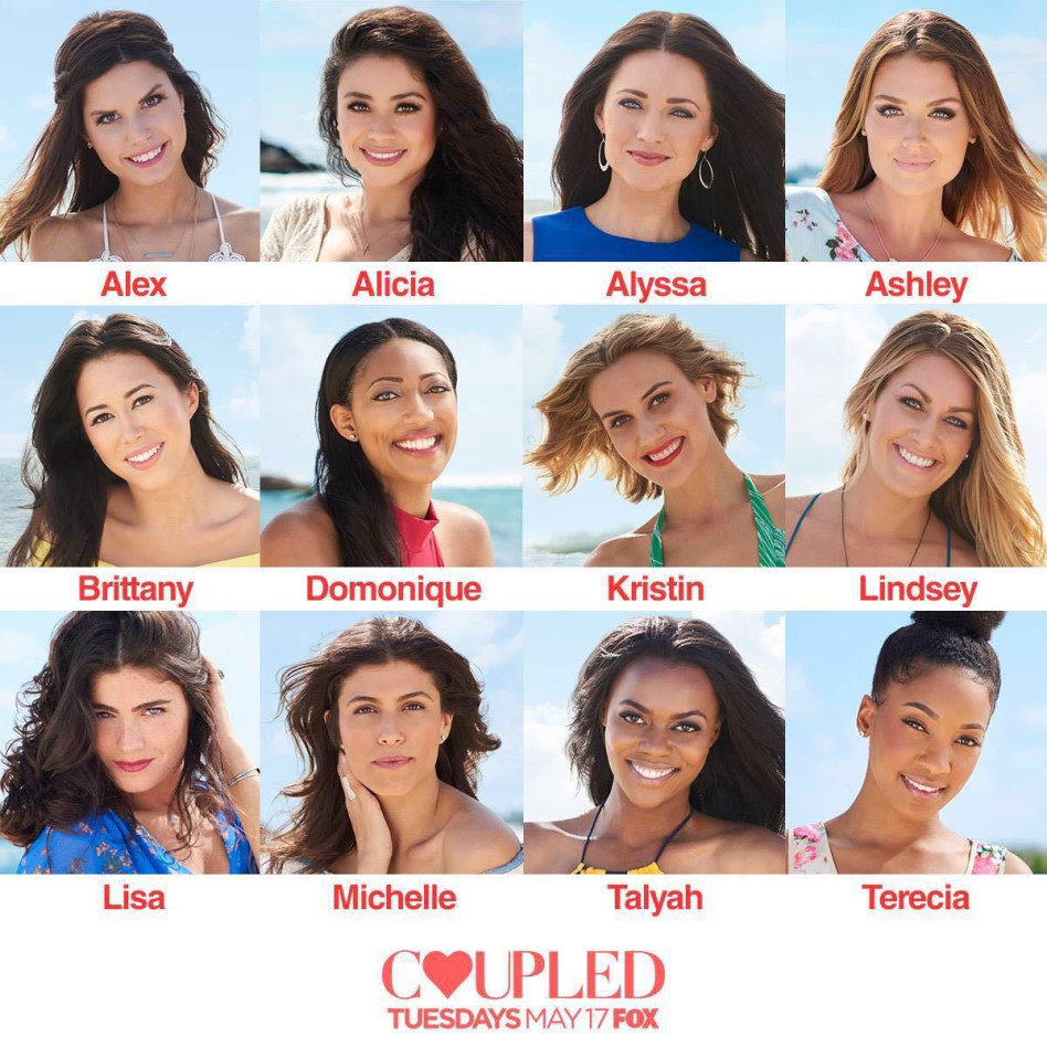 משחק בלבבות. מישל תם על כרזת "Coupled", בשורה התחתונה (צילום מסך)