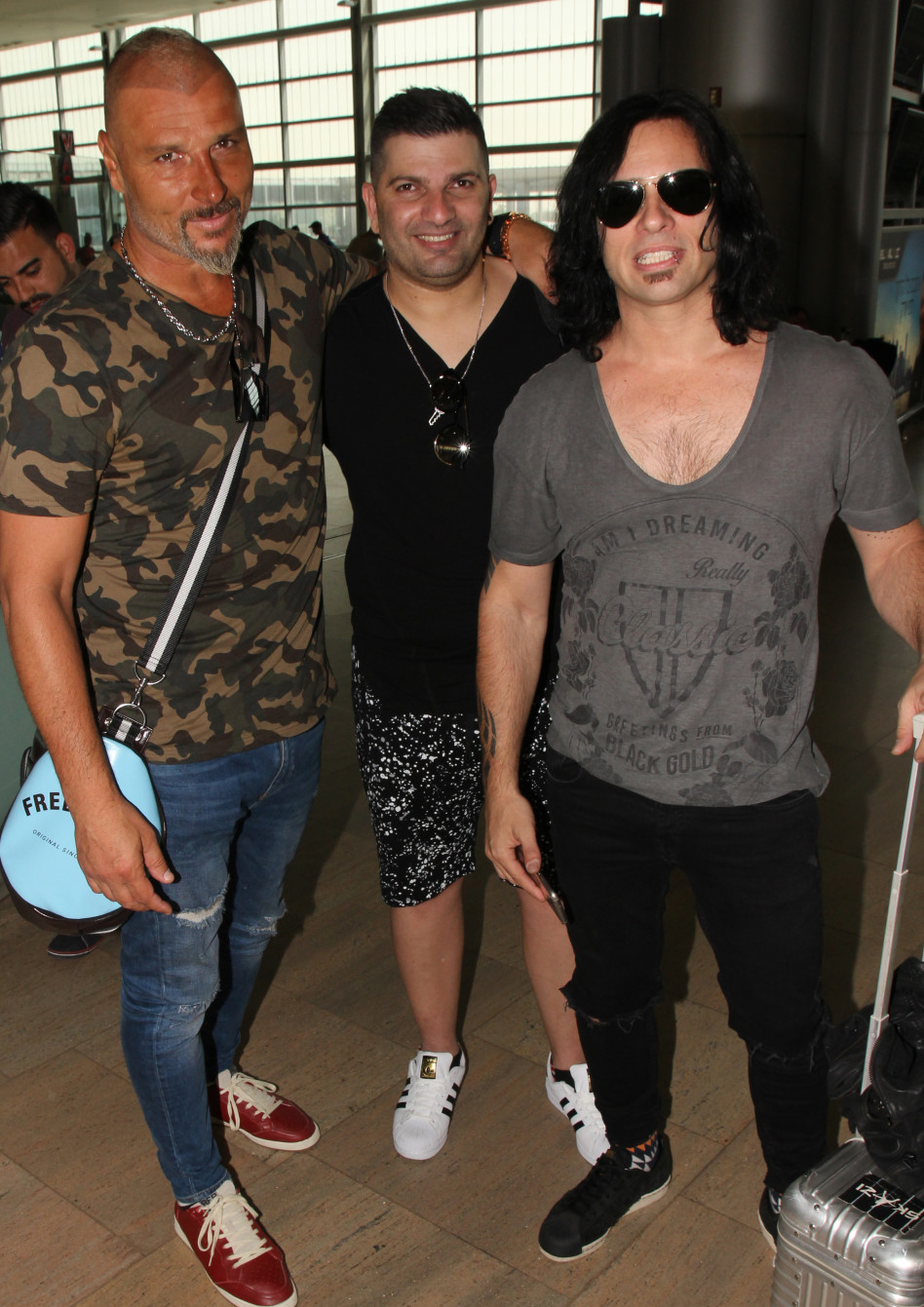 יאללה, מתי כורזים לנו? דודו כהן עם די ג'יי סקאזי ואיציק זוהר (צילום: אור גפן)