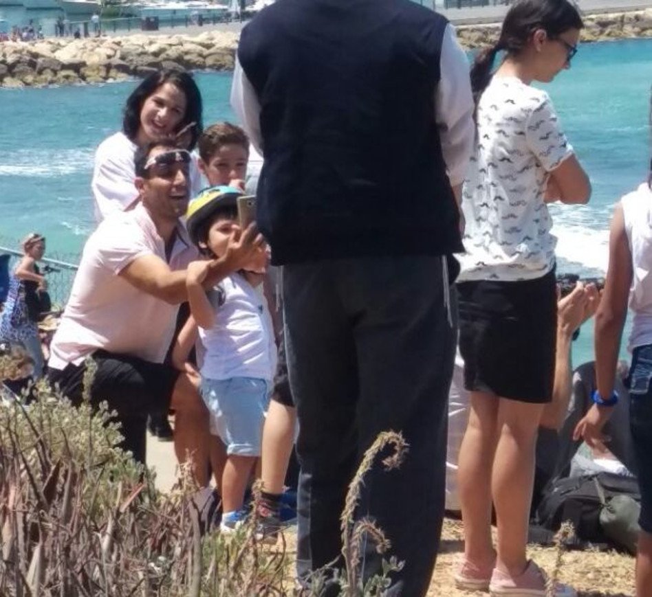 מוכנה לקלוז אפ. אוהב עם המשפחה