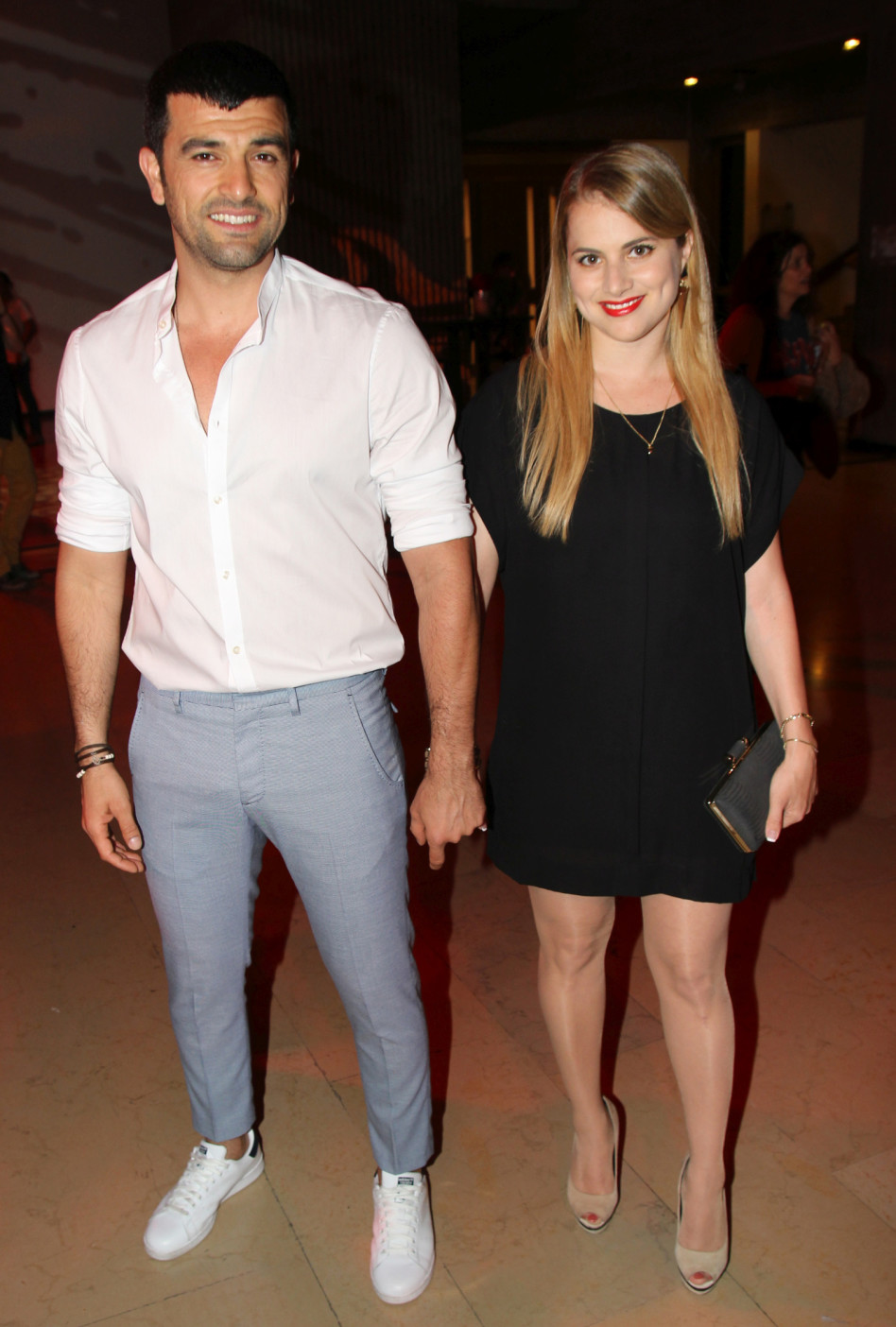 לוהט? עמוס תמם עם טל נרובאי (צילום: אור גפן)