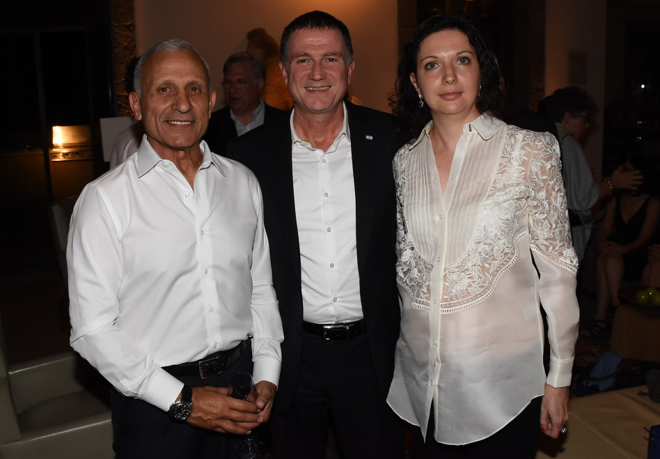 אירינה נבזלין, יולי אדלשטיין ואיתן בן אליהו (צילום: אביב חופי)