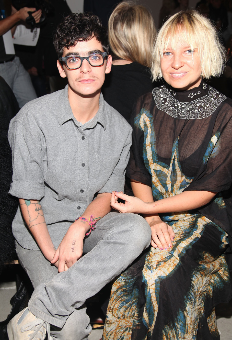 סיה ובת הזוג ג'י די סמסון (צילום: גטי)