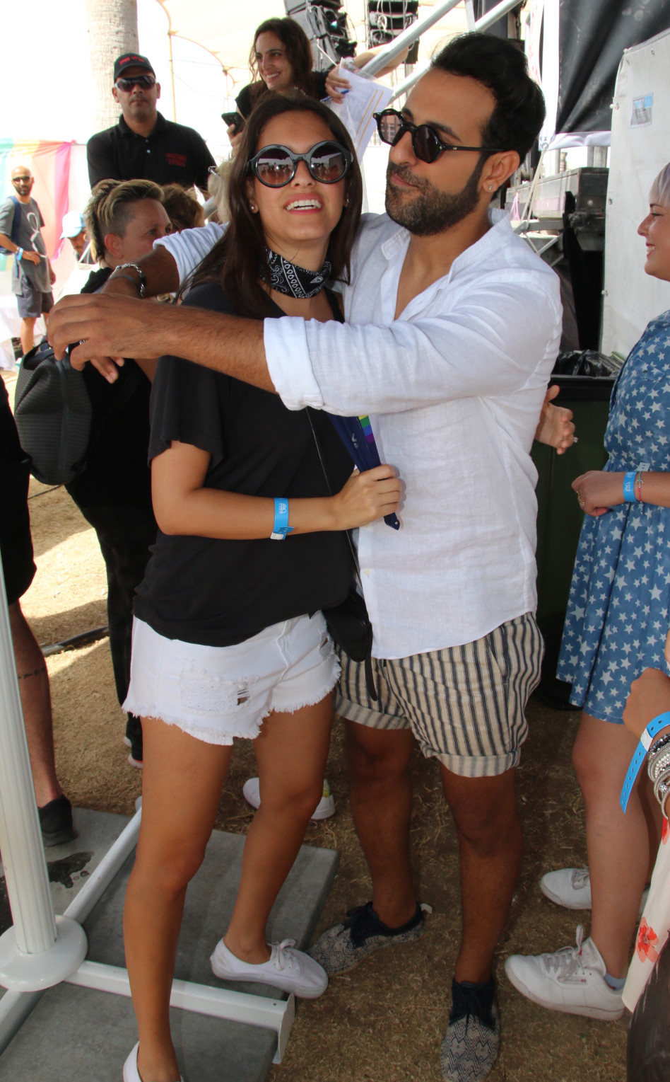 פאן להם. דודו אהרון עם שיר רוזנבלום (צילום: ניר פקין)