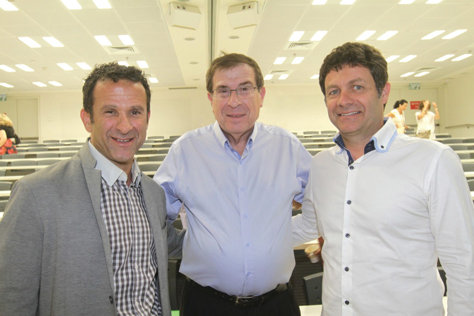 שלמה בידרמן, אריק שטיינברג וירון נוידורפר (צילום: ארז עוזיר)