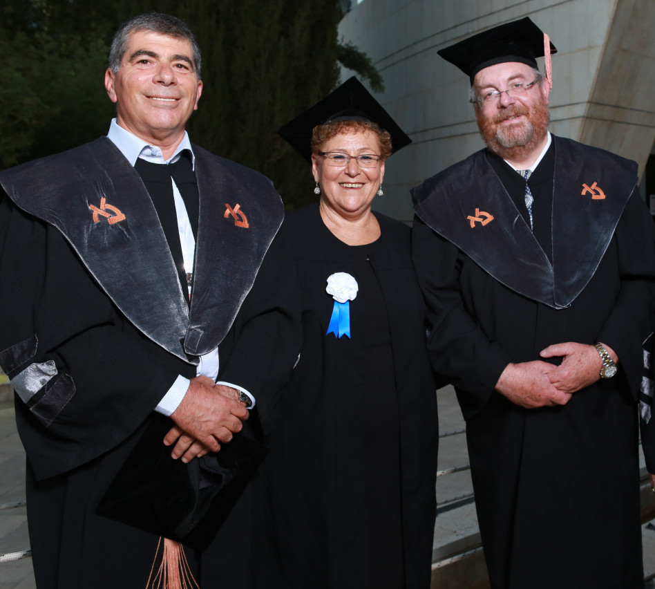  דניאל הרשקוביץ, מרים פרץ וגבי אשכנזי (צילום: יוני רייף)