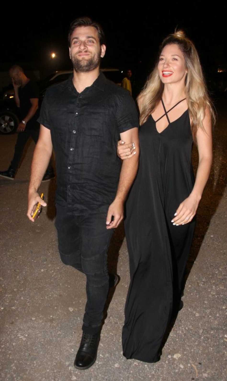 מפרגנים בכיף. עדי הימלבלוי והבעל נדב פלד