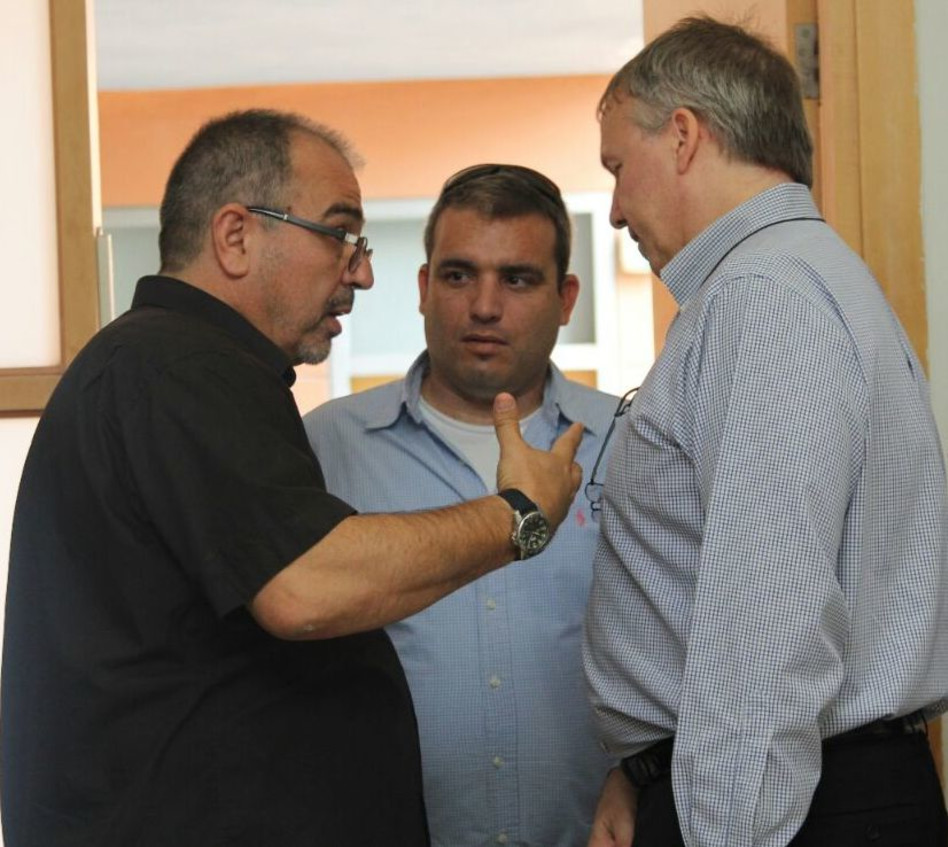 אילן בירנפלד, ניב בריטמן וירון בראון (צילום: אלאל אשד)