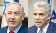יאיר לפיד, בנימין נתניהו (צילום: מרים אלסטר, פלאש 90,מרק ישראל סלם)