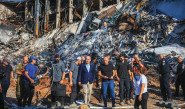נתניהו בזירת הנפילה במכון וייצמן (צילום: איתי רון פלאש 90)