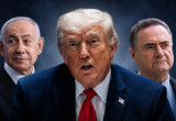 ישראל כ"ץ, דונלד טראמפ, בנימין נתניהו (צילום: פלאש 90,רויטרס)