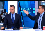 בן כספית ועמית סגל בפגוש את העיתונות (צילום: צילום מסך חדשות 12,בינה מלאכותית ושיפור צילום)