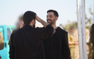 האחים גלי וזיו ברמן נפגשים לראשונה ביום השחרור (צילום: דובר צה"ל)