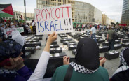 הפגנה פרו־פלסטינית בברלין, אוגוסט 2014 (צילום: רויטרס)