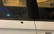 ירי לעבר רכב ישראלי בחואורה (צילום: דוברות מועצת שומרון)