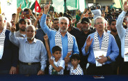 סינוואר ובכירי חמאס ברצועה (צילום: עטיה מוחמד פלאש 90)