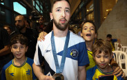 ארטיום דולגופיאט מדליסט כסף, פריז 2024 (צילום: דני מרון)