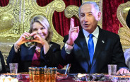 בנימין נתניהו, שרה נתניהו (צילום: רמי שלוש)