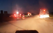 תקרית הפרמדיקים ברצועת עזה (צילום: רשתות ערביות)