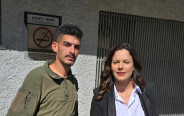 משה אייכנשטיין הנהג של בן גביר במשפט (צילום: אלון חכמון)