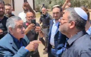 העימות בין איתמר בן גביר לראש עיריית רהט  (צילום: ללא קרדיט)
