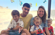 ירדן רימון ובני משפחתו (צילום: טנא תקשורת)