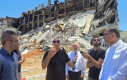 מימדי ההרס במכון וייצמן לאחר פגיעת הטיל האיראני (צילום: דוברות הכנסת)