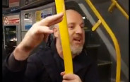 תקיפה אנטישמית באוטובוס באירלנד (צילום: צילום מסך רשת X)