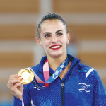 לינוי אשרם זוכה במדליית הזהב (צילום: רויטרס)