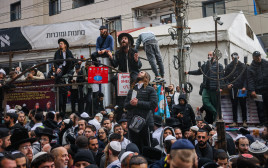 חסידי ברסלב באומן (צילום: חיים גולדברג פלאש 90)