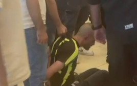 פיגוע הדקירה בקיבוץ מצובה. מעצר החשוד (צילום: שימוש לפי סעיף 27א')