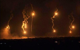 תקיפות בעיר עזה (צילום: רשתות ערביות)