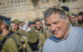 דוד זיני בכותל המערבי בחודש שעבר (צילום: חיים גולדברג פלאש 90)
