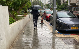 מזג אוויר גשום וחורפי  (צילום: אבשלום ששוני)