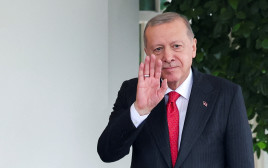 נשיא טורקיה רג'פ טאיפ ארדואן בבית הלבן (צילום: רויטרס)