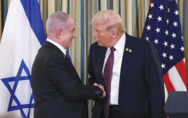 דונלד טראמפ ובנימין נתניהו בבית הלבן (צילום: רויטרס)