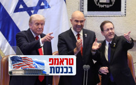 דונלד טראמפ בכנסת (צילום: רויטרס)