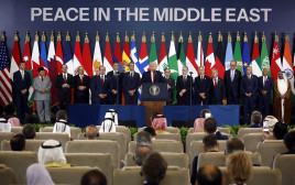 משתתפי הכנס בשארם א-שייח' (צילום: Yoan Valat/Pool via REUTERS)