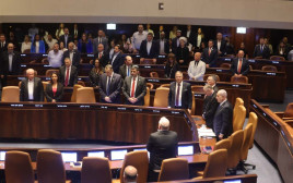 הממשלה בפתיחת מושב הכנסת ה-25 (צילום: מארק ישראל סלם)