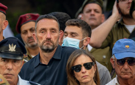 הרצי הלוי בהלוויית תמיר נמרודי (צילום: חיים גולדברג פלאש 90)