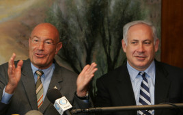 בנימין נתניהו וארנון מילצ'ן (צילום:  David Silverman/Getty Images)